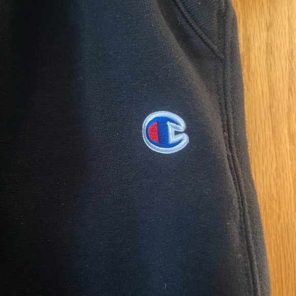 #318 Champion Womens Small Black Sweatpants with Logo. Like New - Picture 3 of 9